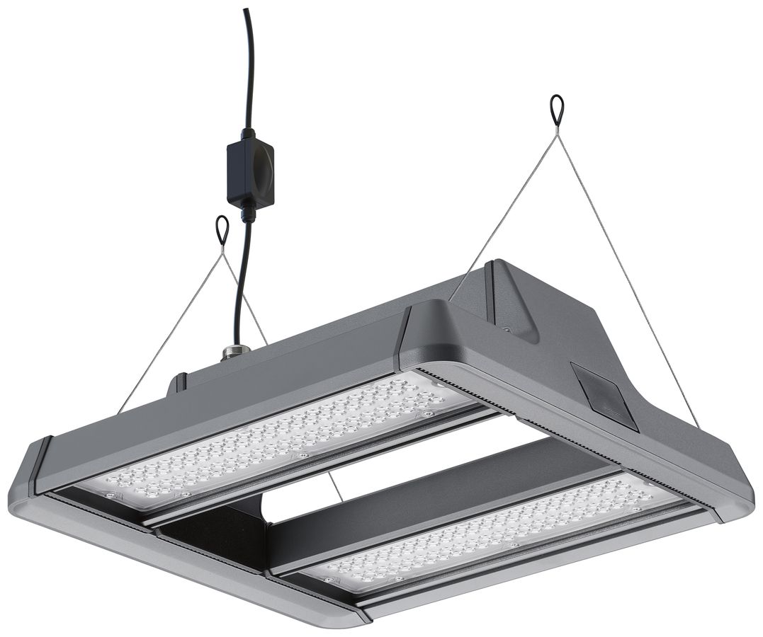 Proiett.capann.LED Sylvania Sylbay 57W 9100lm 840 IP65 30°×60° REG 410×386