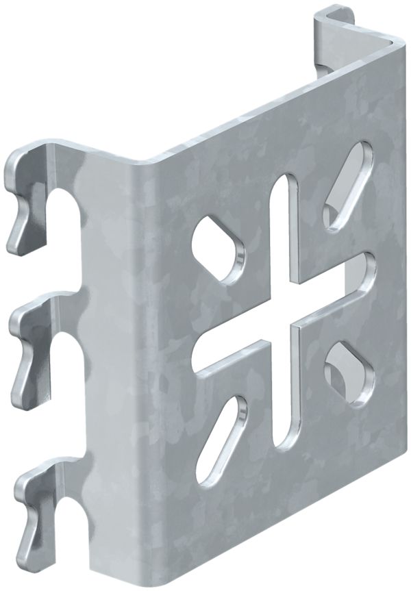 Plaque de montage Bettermann pour canive. à grille 140×90 zingué