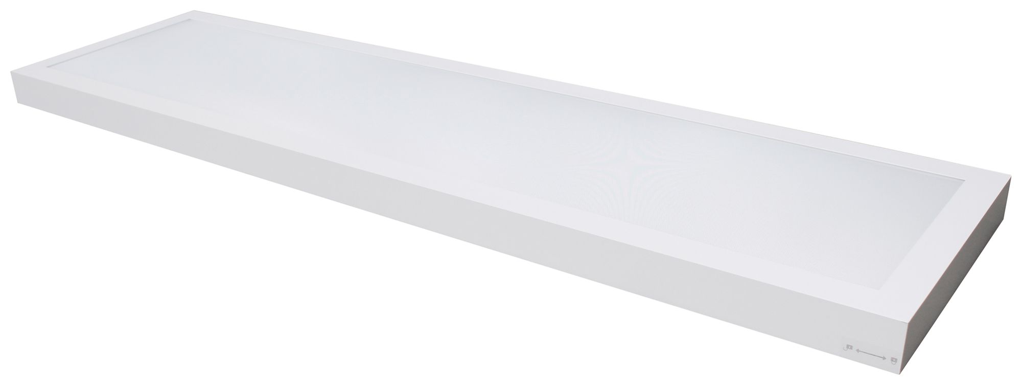LED-Decken-/Wandleuchte DOTLUX PANELbig-ugr 37W 6110lm IP40 1225×48mm weiss