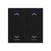 EB-Taster KNX RGBW MDT BE-TAL60T216.A1 2T/4B Temp.schwarz matt "Jalousie"