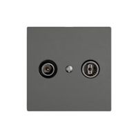 Antennendose TV-R EDIZIO.liv SNAPFIX® Durchgangsdose 11dB dgu