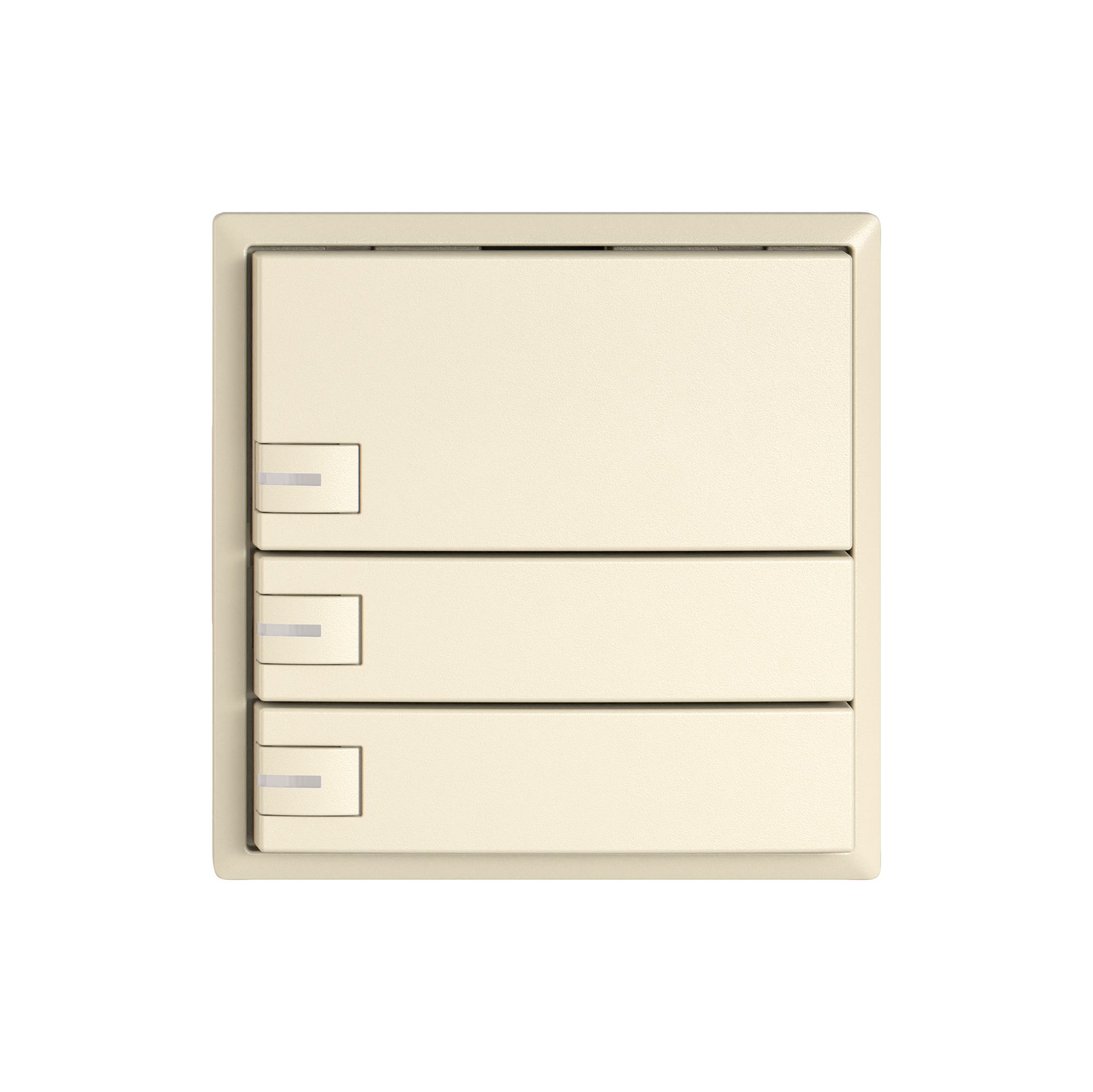 Pulsante universale EDIZIO.liv UNI SNAPFIX® 5…48V c.LED blu 3× com.1T cr