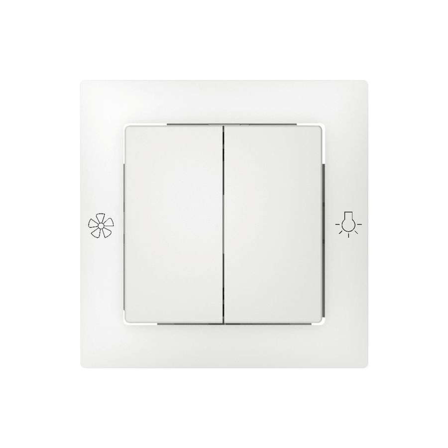 Abdeckset SIDUS zu Ventilatorschalter weiss