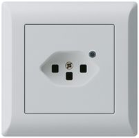Presa INC Hager kallysto.line 1×T23 illuminato C grigio chiaro