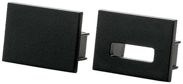 Endkappe SG StripLine 16×22×12mm Kunststoff schwarz 2 Stk