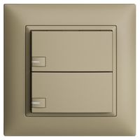 Pulsante KNX RGB INC EDUE FMI, 250mW, c.LED RGB, 2×pulsante, com.1×tasto, sa