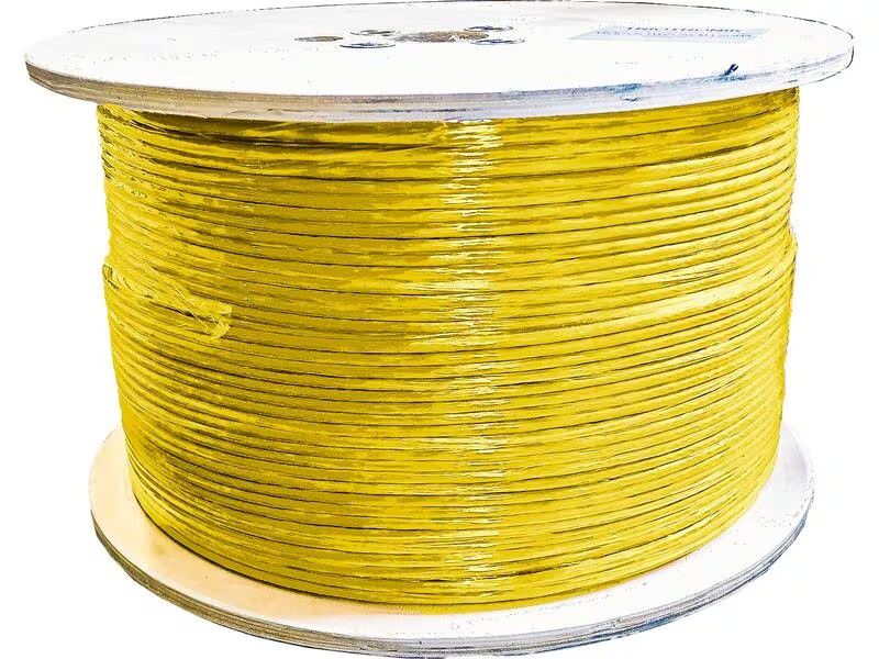 Netzwerkkabel S/FTP, 500m, gelb Cat.7A, AWG22, LSOH-3, 1200Mhz, CCA