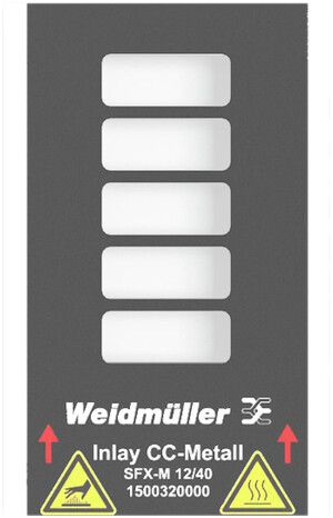 Marqueur de câble Weidmüller MetalliCard SFX p.Ø7…40mm 12×40mm acier fin