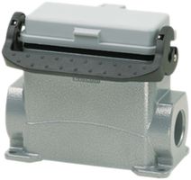 Sockelgehäuse Walther PROCON P711716MS, Stutzen 2×M25, Klappdeckel, H=68mm, Al