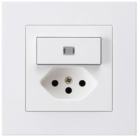 Combinazione luminosa INC 3/1P+T13 bianco kallysto.pro con protezione bambini