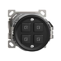 AP-Szenentaster 4 Szenen/4T Sdue Wiser schwarz