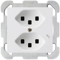 Presa INC Hager kallysto 2×T23 1×S B bianco ultra