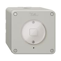 NAP-KNX-Taster 1× NEVO RGB mit Temperaturfühler, lichtgrau