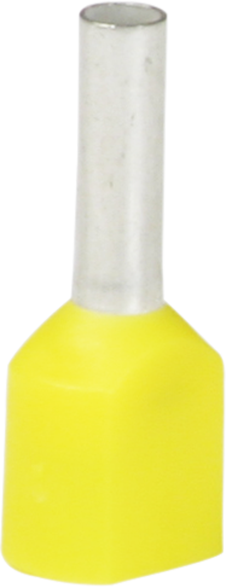 Embout de câble jumelé isolé 2×1mm²/8mm jaune