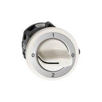 UP-Drehschalter FH 2/1P weiss mit Drehgriff