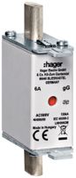 NH-Sicherung Hager DIN000 500VAC 6A gG/gL Doppelkennmelder rostgeschützt