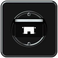 UP-Anschlussdose origin Kat.6 schräg 92×92mm schwarz