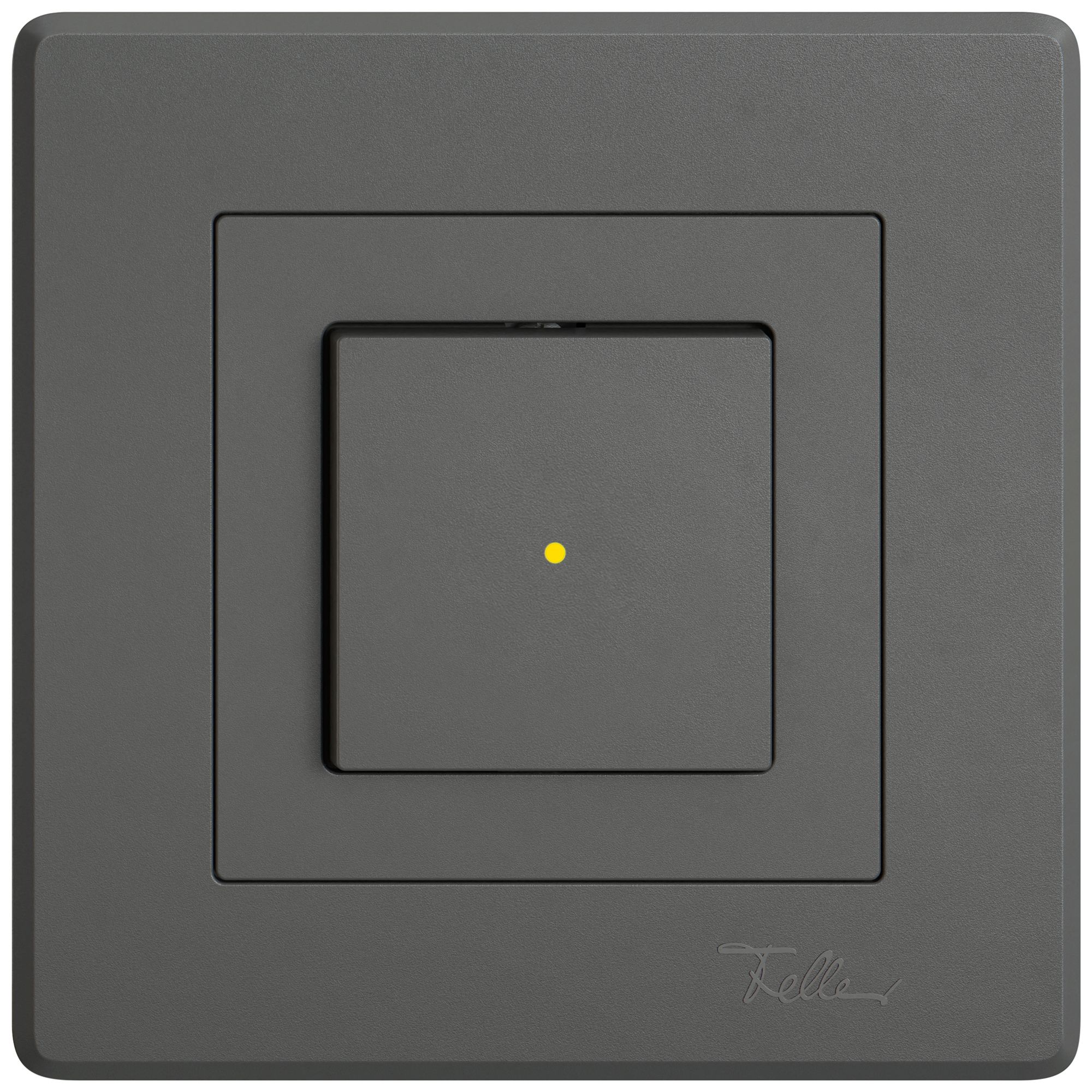 UP-Leuchtdruckschalter EDIZIO.liv SNAPFIX® 6/1L Frontlinse KS gelb dgu