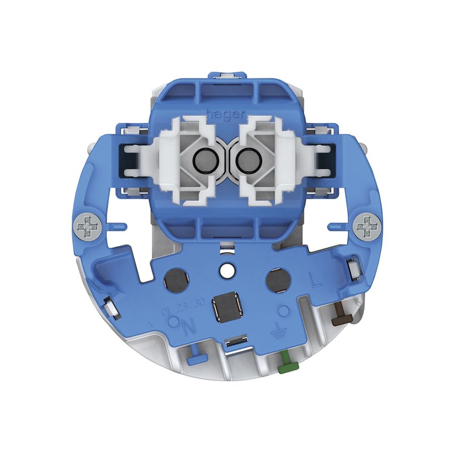 Combinazione Hager sch 3 + 1×tipo 13 luminoso