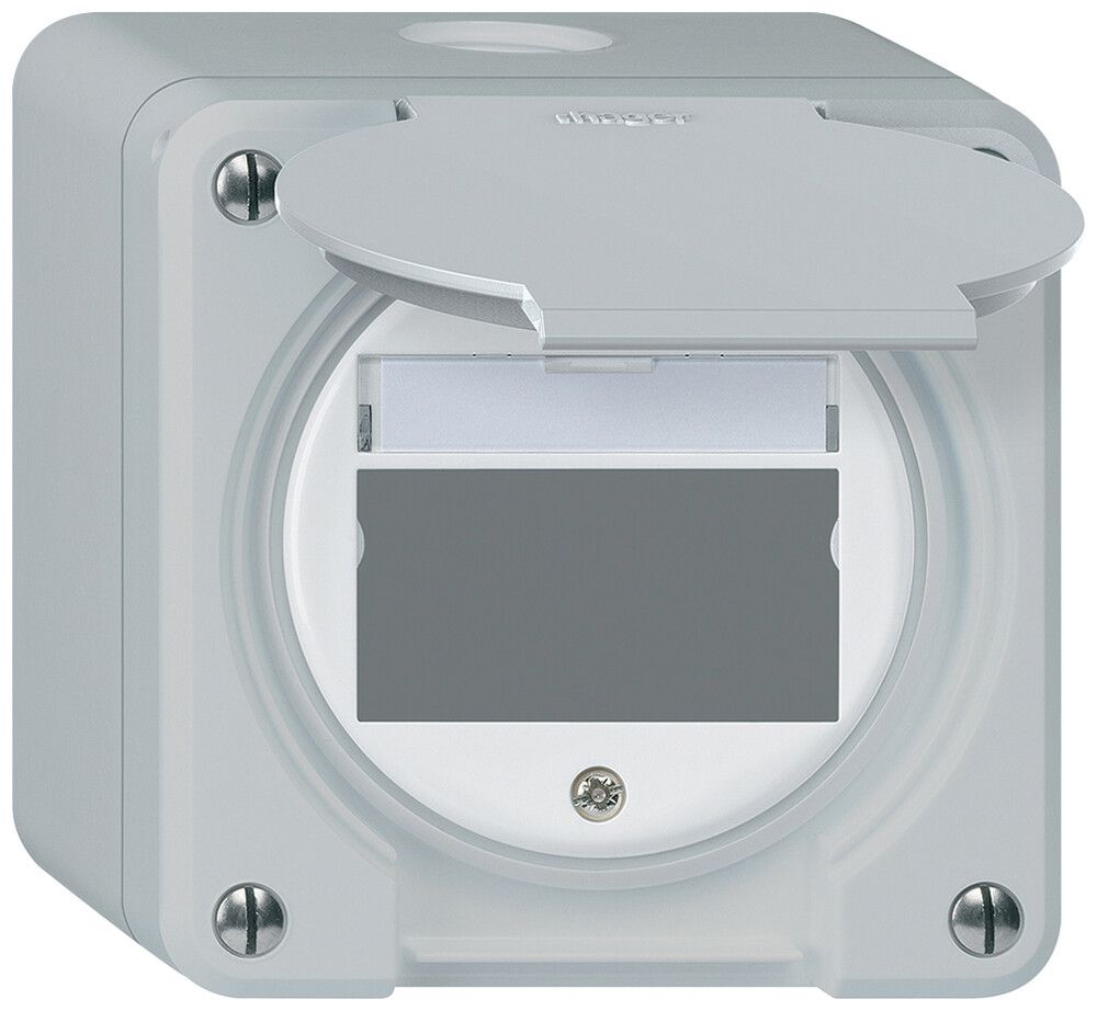 Kit di montaggio AP robusto IP55 piatto grigio per modulo multimedia