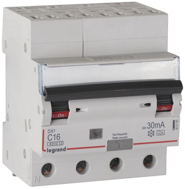 Fehlerstrom-/Leitungsschutzschalter Legrand C 4L 32A 30mA Typ A Auto