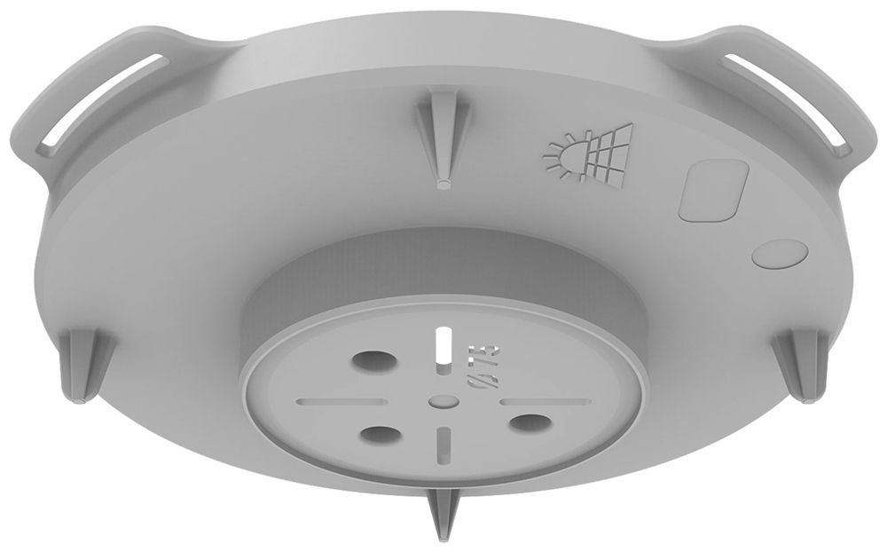 Elemento frontale Spotbox Mini Flex Ø75mm per calcestruzzo in opera grigio