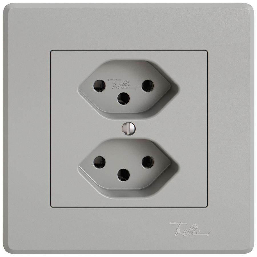 Prise ENC EDIZIO.liv SNAPFIX® 2×T13 grc