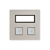 Abdeckset EDIZIOdue elegance für 2×Taster+RTH stone