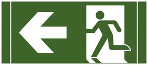 Piktogramm SCHUCH 121/33 W Pfeil nach links, selbstklebend