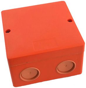 AP-Abzweigdose ELBRO E90 101×101×62mm IP66 6×6mm² 7×M20/25 orange