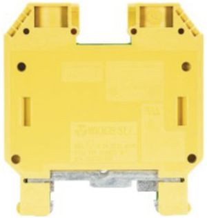 Morsetto di terra componibile WKN 10…35mm² 2×vite 1 piano guida TH35/G32 ve/gi