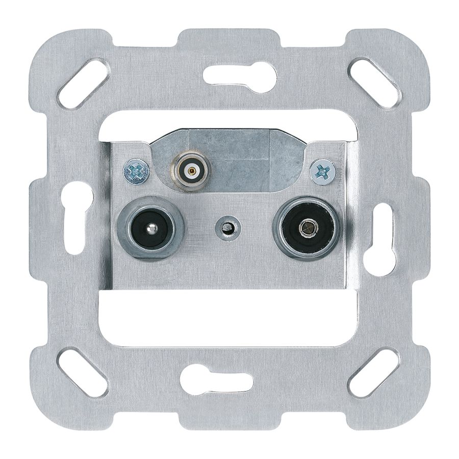 Einsatz zu UP-Antennendose R/TV/Daten Hager Bauart F 2GHz 19db