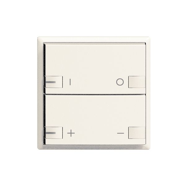 Frontset ON-OFF Dimmer 2T mit LED ZEP EDIZIOdue weiss