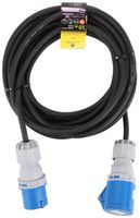 Câble de rallonge Schönenberger gomme CEE/CEE 3×1.5mm² 16A IP44 10m noir