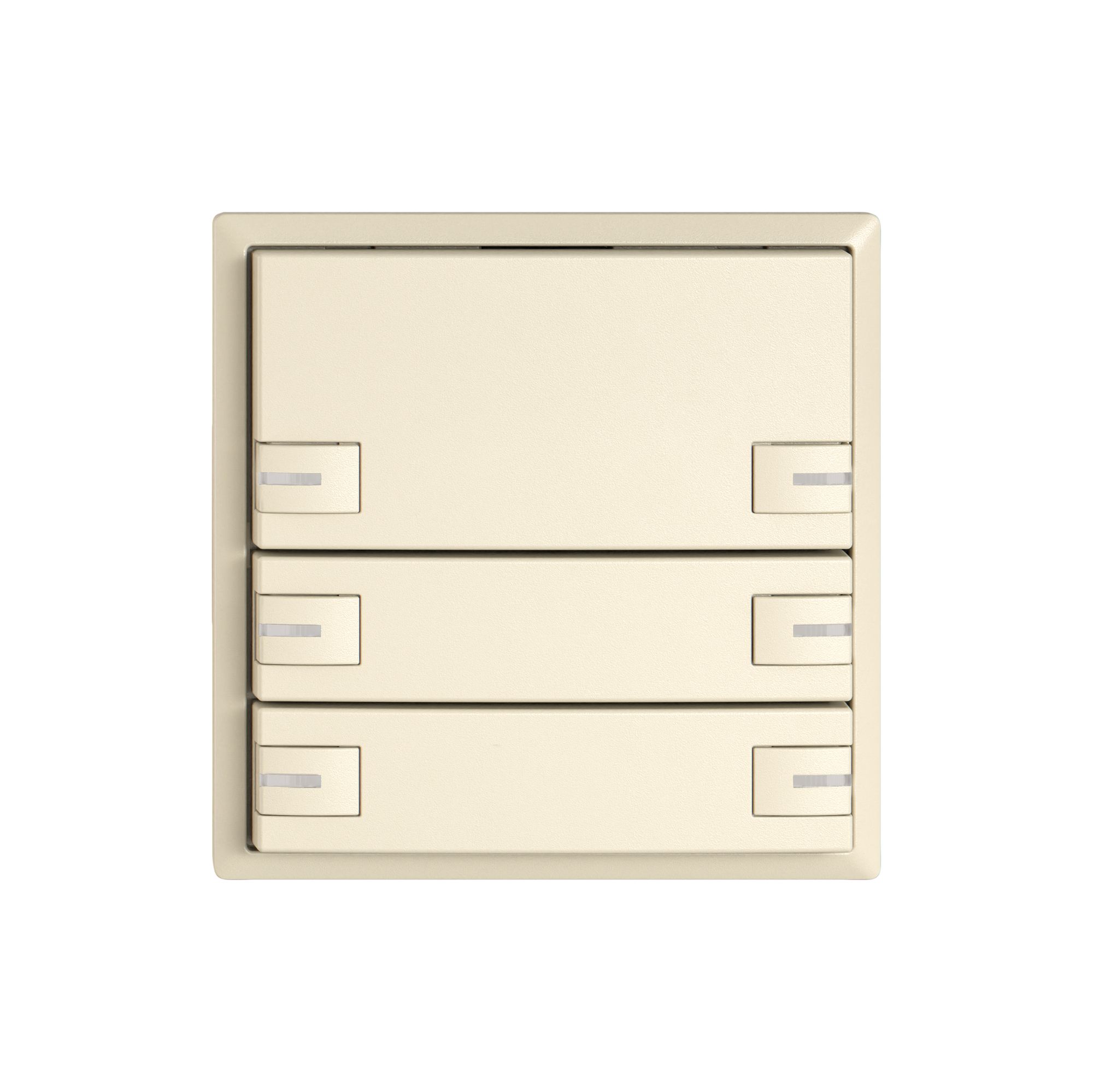 Pulsante KNX RGB EDIZIO.liv SNAPFIX® sensore temp.RGB-LED 6× com.1T cr