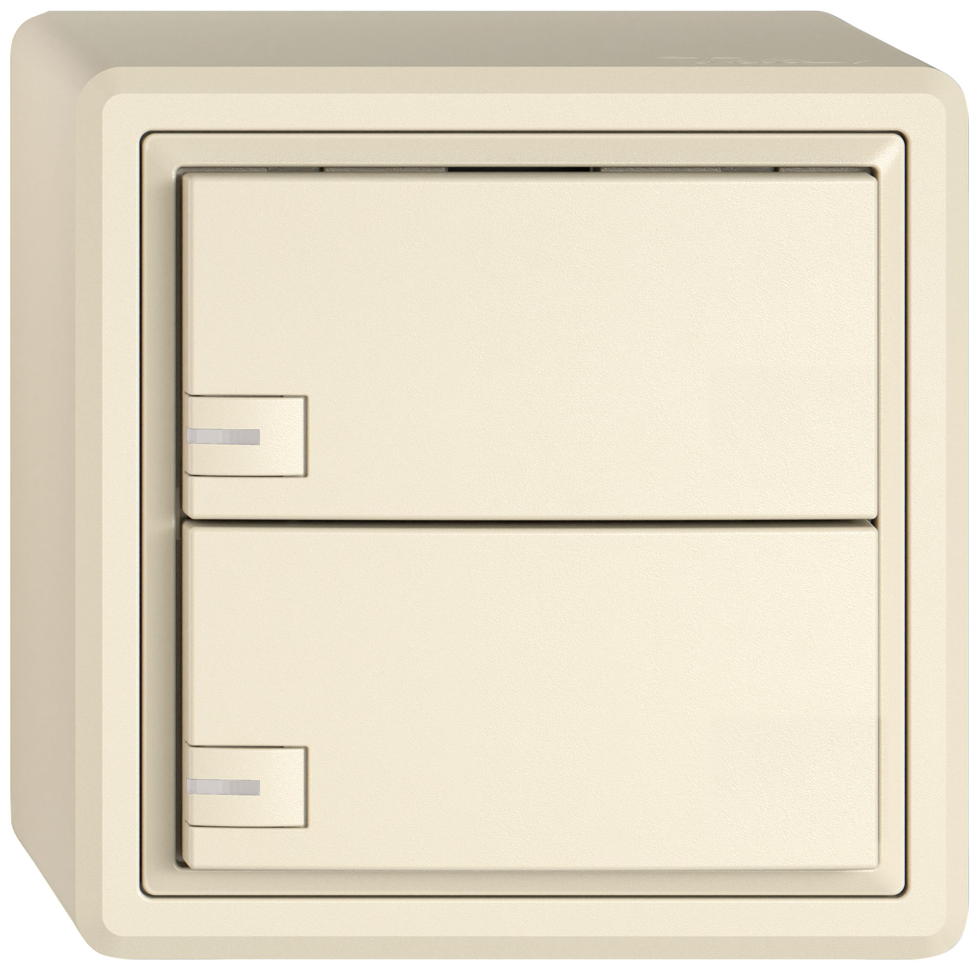 AP-Universaltaster EDIZIO.liv UNI SNAPFIX® 12…48V m.LED blau 2× 1-Tbed.cr