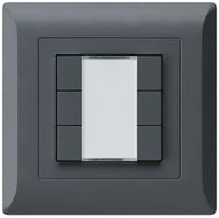 Poussoir ENC kallysto.line KNX 6×s/e-link anthracite
