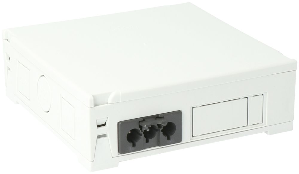 Boîtier AGRO, in: 3P no, out: 2×3P no, Wieland, gris