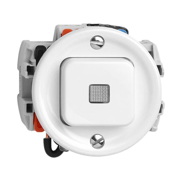 AP-Leuchtdruckschalter FH 3/1L KS weiss LED gelb, zu AP-X-Kombination