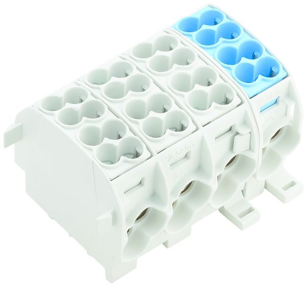Bloc de distribution WM WPD 401 2P 152A 8×entr 8×sort 1.5…25mm² 1.5…25mm²
