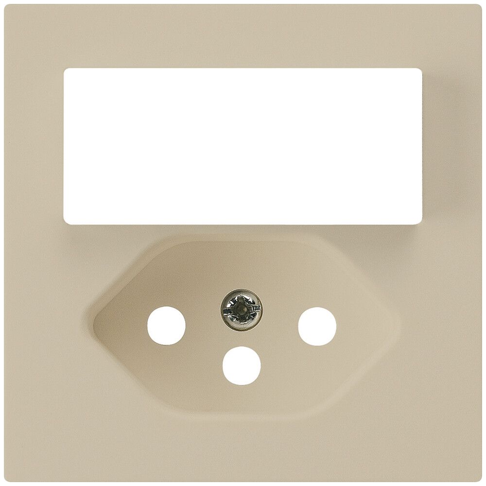 Frontplatte kallysto 60×60mm beige für Kleinkombi Schalter+T13