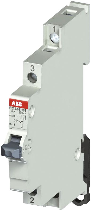 REG-Gruppenschalter ABB E214, 16A/250V 1L 1W, ½TE, "I-0-II"