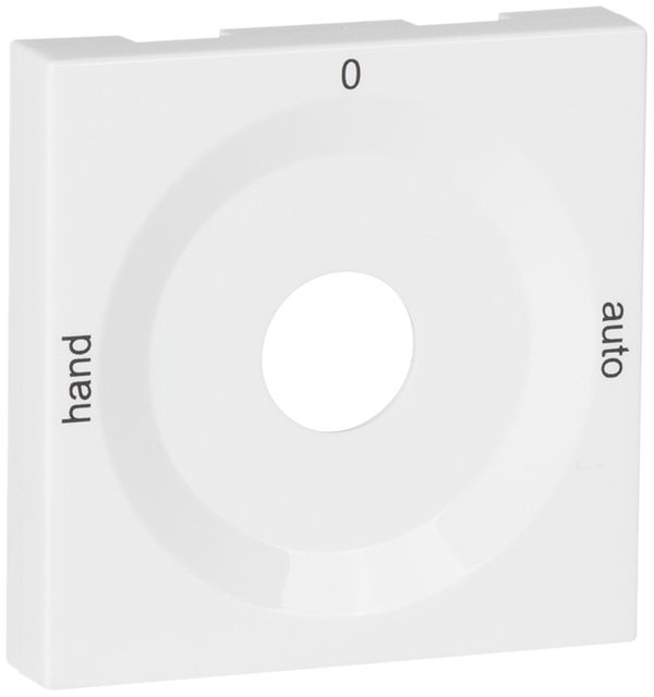Frontplatte für Drehschalter weiss HAND-0-AUTO