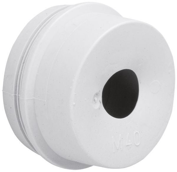 Kabeleinführungstülle Hager 1 Kabel M40 Kunststoff grau