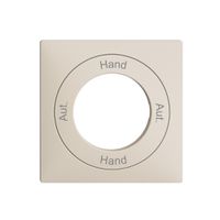 Frontset Aut.-Hand-Aut.-Hand EDIZIOdue 60×60mm crema