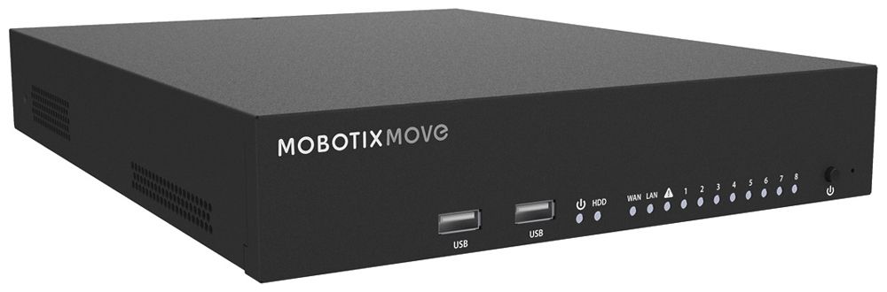 Videorekorder MOBOTIX MOVE Mx-S-NVR1A-8-POE, 2× 3.5" SATA3 12-Ch ONVIF-S