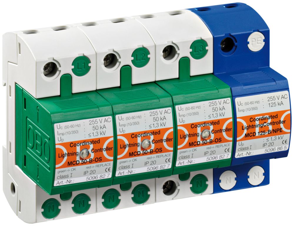 Überspannungsableiter Bettermann MCD 50-B 3+1-OS 255V
