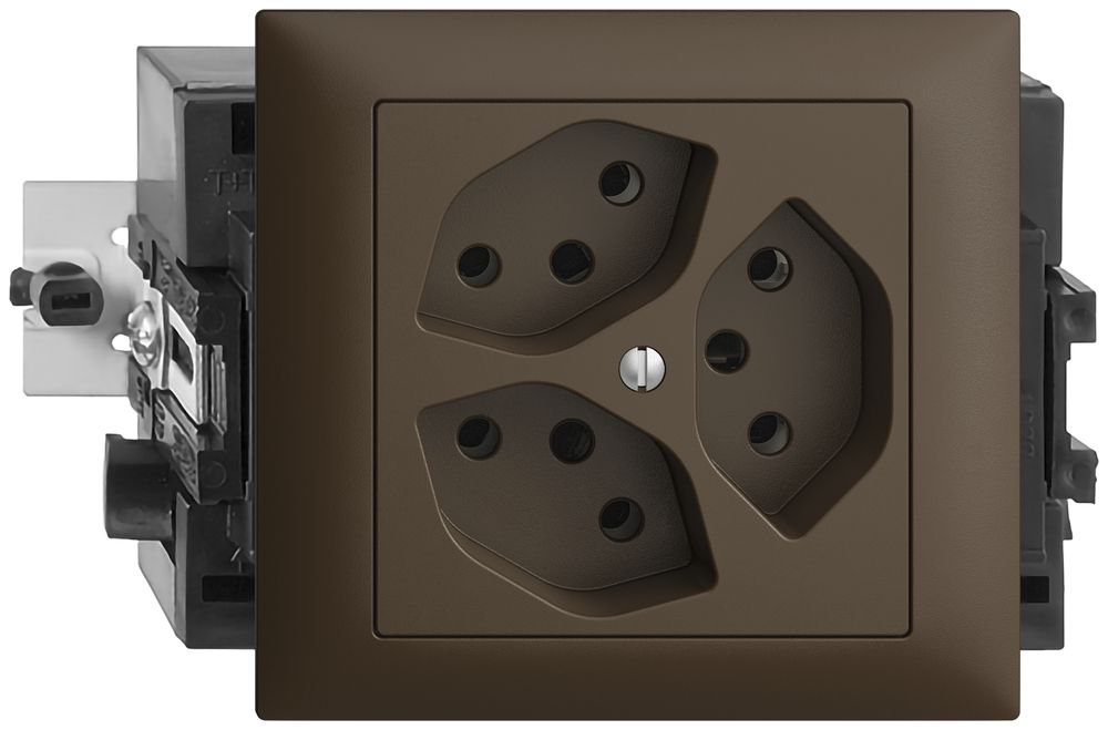 Presa INS EDIZIOdue 3×T13 coffee 49…69mm