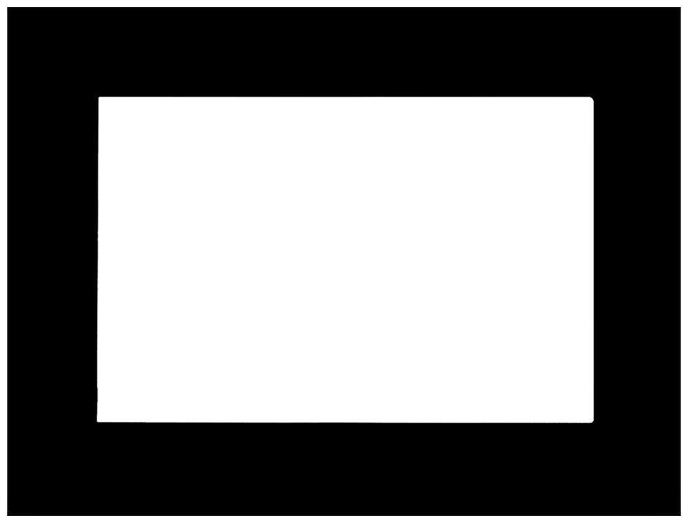 Abdeckrahmen MDT VCB-10SW.04 für VC-1001.04 schwarz gl