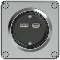 Presa di carica USB ELEMENT 1×USB-A 1×USB-C 3600mA alluminio